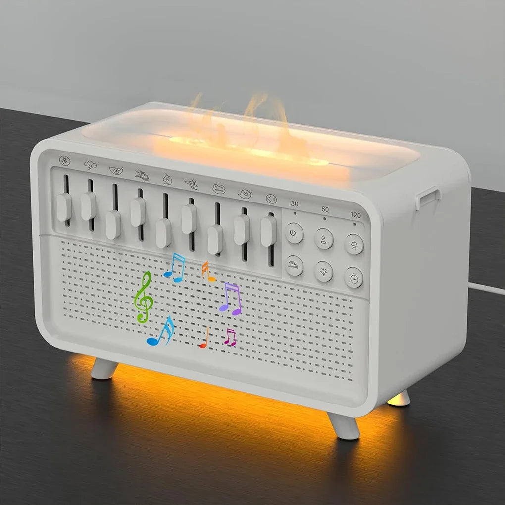 Aroma Diffuser with White Noise, Humidifier, Night Light & Bluetooth Speaker